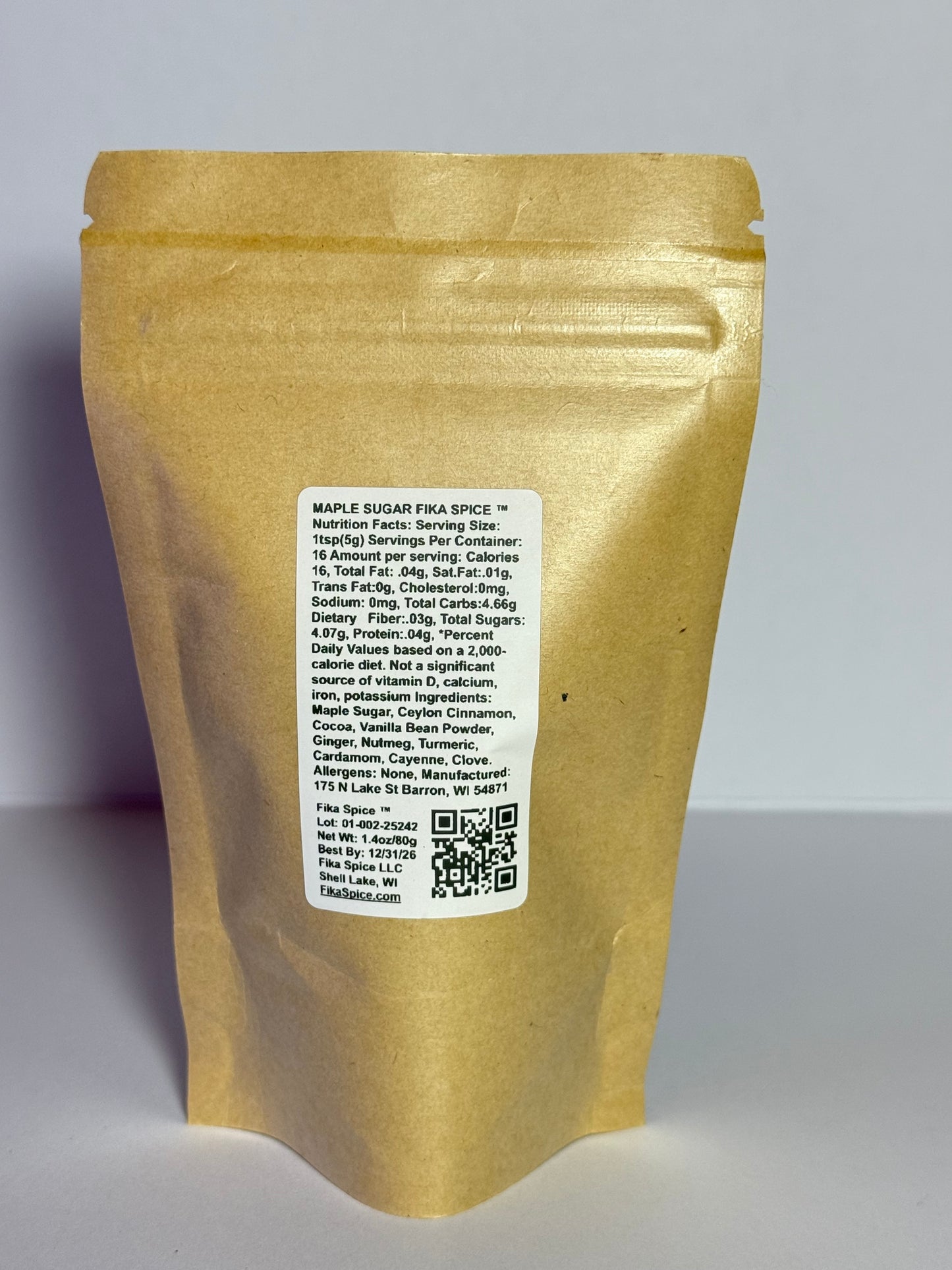 Maple Sugar Fika Spice - Eco-Friendly Packaging