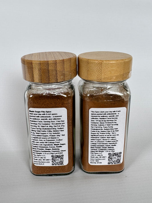 Two Maple Sugar Fika Spice Bottles