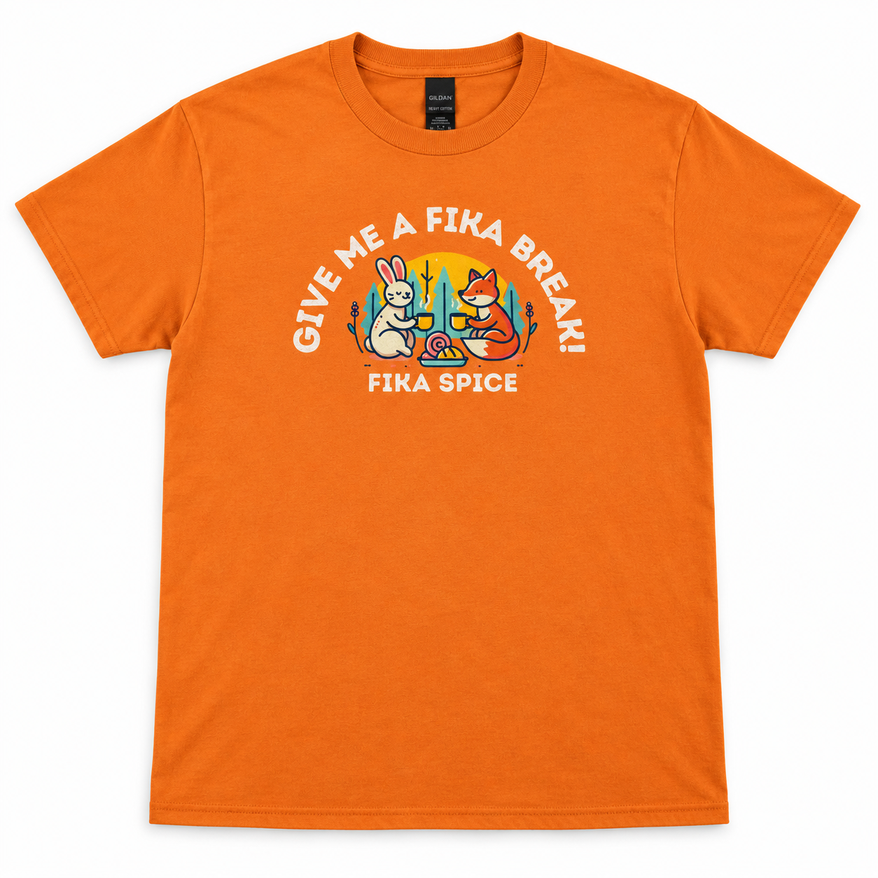 Give Me a Fika Break! T-Shirt - Orange